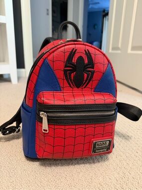 Loungefly Spider-Man Red & Blue Kids Mini Backpack